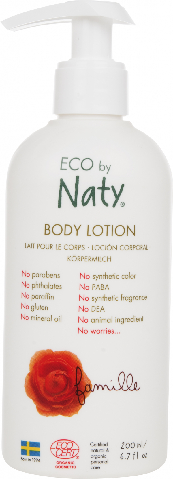 Органический лосьон для тела  Eco by Naty 200 мл