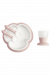 Детский набор для кормления Baby Bjorn (кружка + тарелка + ложка и вилка) розовый
