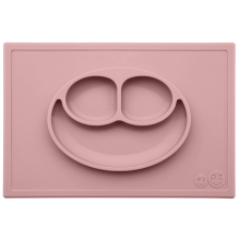 Тарелка-коврик EZPZ Happy mat розовий