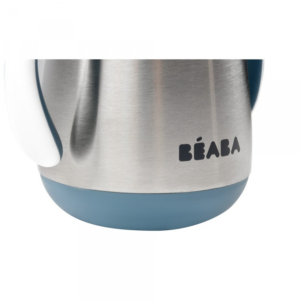 Металлический поильник с трубочкой Beaba 250 мл (голубой)