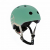 Детский защитный шлем Scoot and Ride, серо-зеленый, с фонариком, 51-55 см