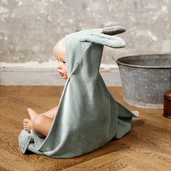 Полотенце с капюшоном Elodie Details "Mineral Green Bunny"