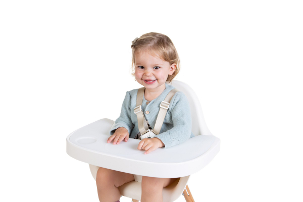 Столик к стулу для кормления Childhome Evolu с силиконовым подносом (white)